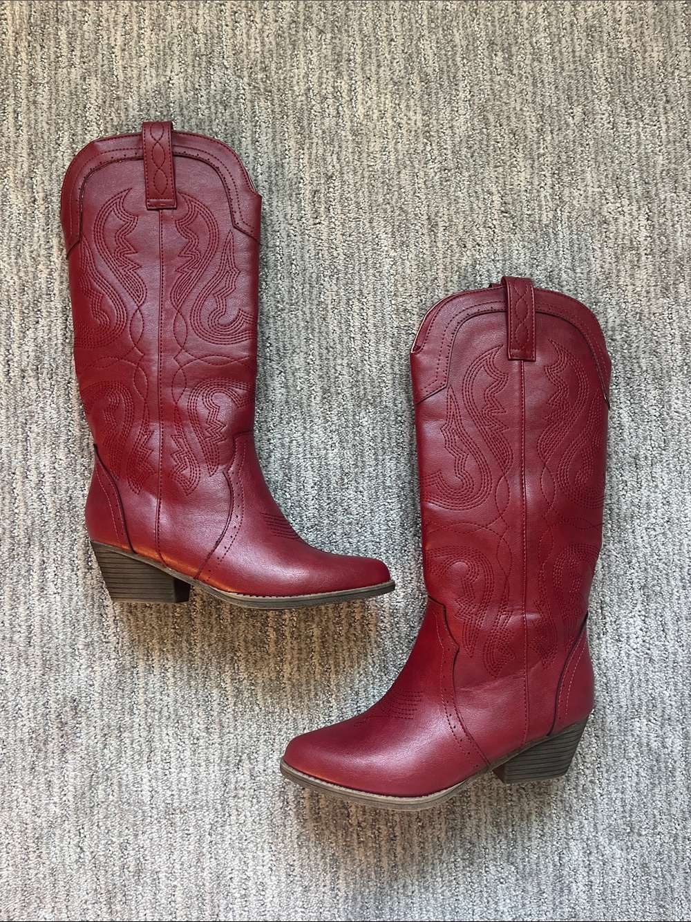 Womens Red Cowboy Boots